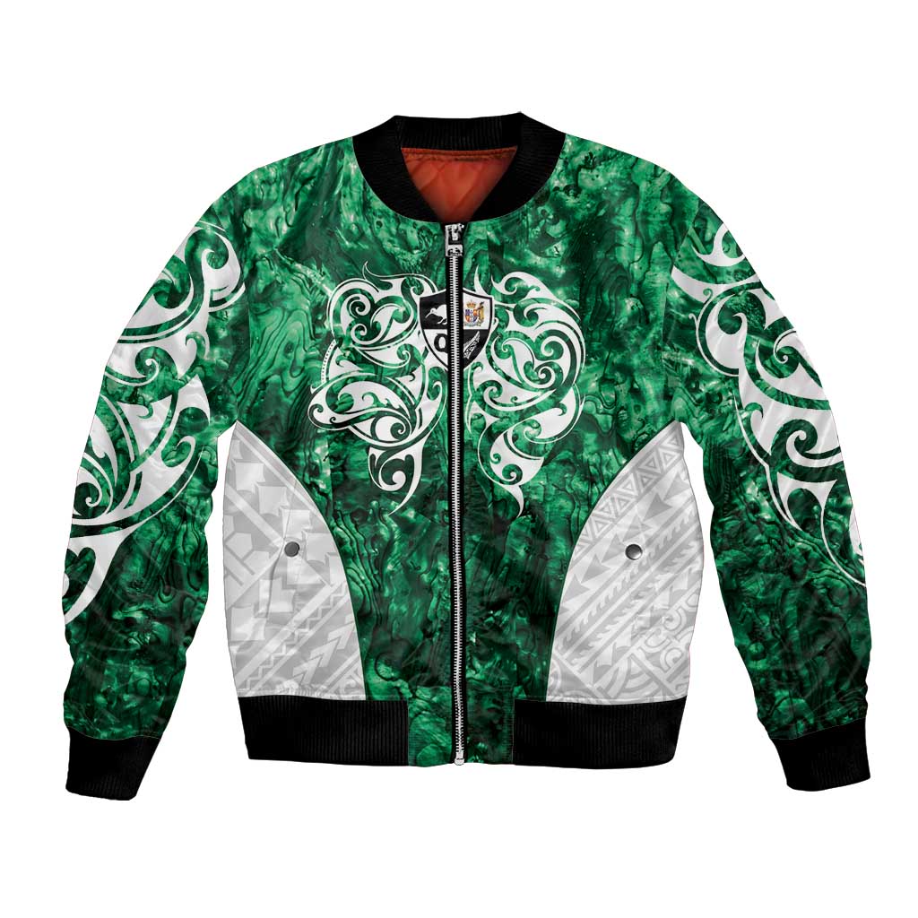 Queensland Maori Kiwi Personalised Bomber Jacket Kikirangi Papua Shell Maori Tribal Tattoo