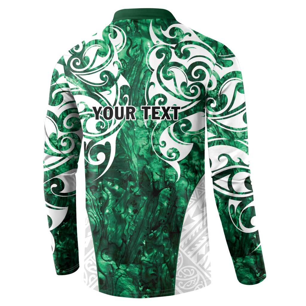 Queensland Maori Kiwi Personalised Button Sweatshirt Kikirangi Papua Shell Maori Tribal Tattoo