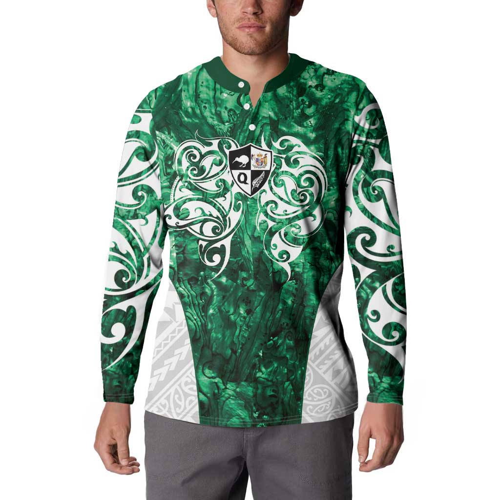 Queensland Maori Kiwi Personalised Button Sweatshirt Kikirangi Papua Shell Maori Tribal Tattoo