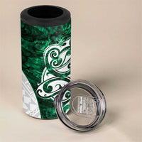Queensland Maori Kiwi Personalised 4 in 1 Can Cooler Tumbler Kikirangi Papua Shell Maori Tribal Tattoo