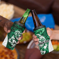 Queensland Maori Kiwi Personalised 4 in 1 Can Cooler Tumbler Kikirangi Papua Shell Maori Tribal Tattoo