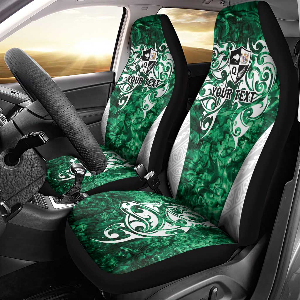 Queensland Maori Kiwi Personalised Car Seat Cover Kikirangi Papua Shell Maori Tribal Tattoo