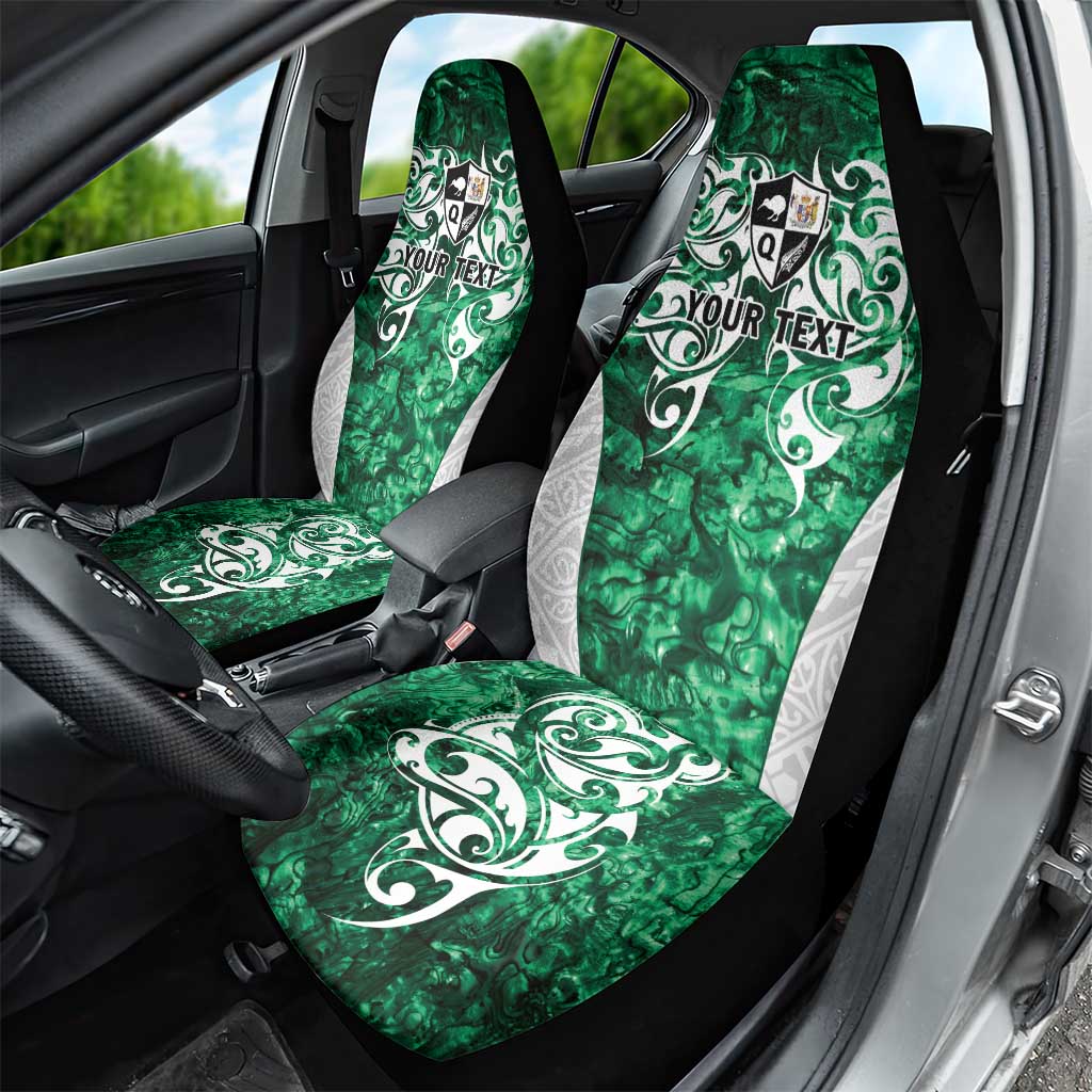 Queensland Maori Kiwi Personalised Car Seat Cover Kikirangi Papua Shell Maori Tribal Tattoo