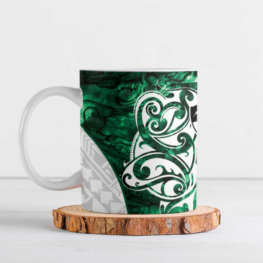 Queensland Maori Kiwi Personalised Ceramic Mug Kikirangi Papua Shell Maori Tribal Tattoo - Polynesian Pride