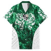 Queensland Maori Kiwi Personalised Family Matching Off The Shoulder Long Sleeve Dress and Hawaiian Shirt Kikirangi Papua Shell Maori Tribal Tattoo