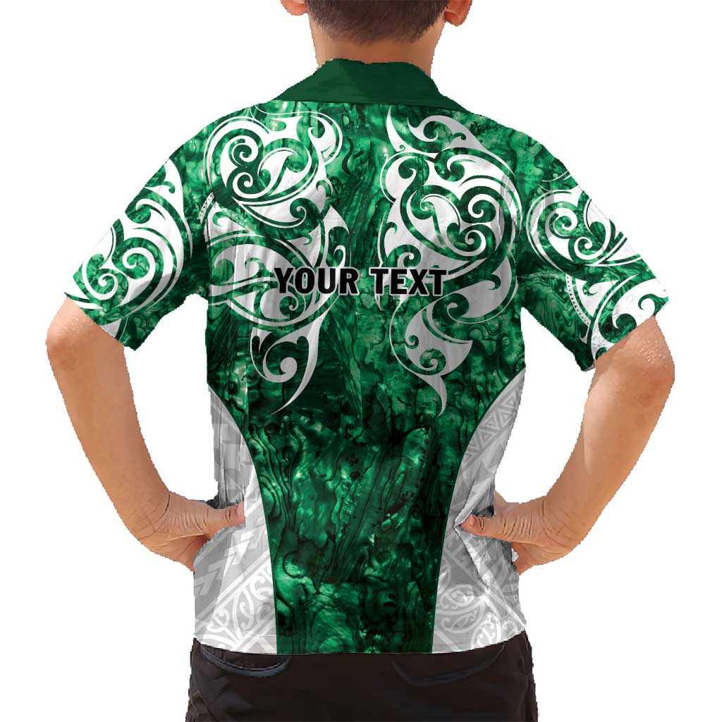 Queensland Maori Kiwi Personalised Family Matching Puletasi and Hawaiian Shirt Kikirangi Papua Shell Maori Tribal Tattoo
