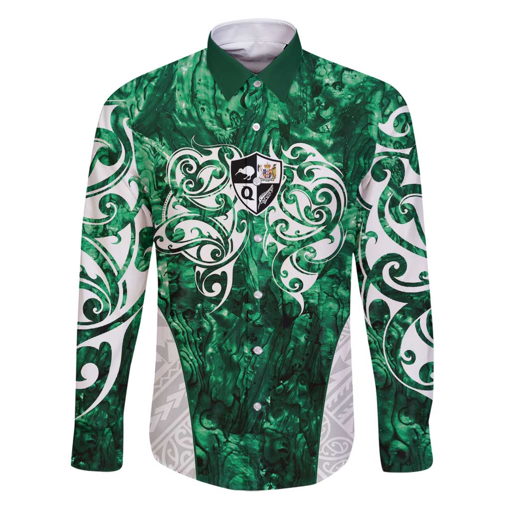 Queensland Maori Kiwi Personalised Family Matching Puletasi and Hawaiian Shirt Kikirangi Papua Shell Maori Tribal Tattoo