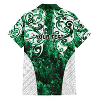 Queensland Maori Kiwi Personalised Hawaiian Shirt Kikirangi Papua Shell Maori Tribal Tattoo