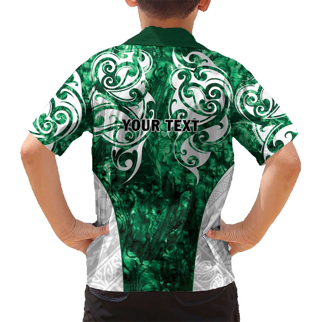 Queensland Maori Kiwi Personalised Hawaiian Shirt Kikirangi Papua Shell Maori Tribal Tattoo