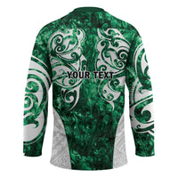 Queensland Maori Kiwi Personalised Hockey Jersey Kikirangi Papua Shell Maori Tribal Tattoo - Polynesian Pride
