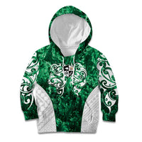 Queensland Maori Kiwi Personalised Kid Hoodie Kikirangi Papua Shell Maori Tribal Tattoo