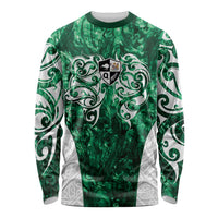 Queensland Maori Kiwi Personalised Long Sleeve Shirt Kikirangi Papua Shell Maori Tribal Tattoo
