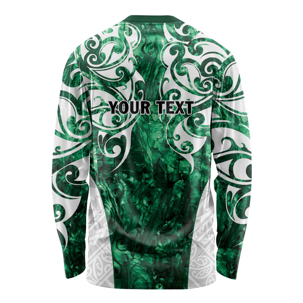 Queensland Maori Kiwi Personalised Long Sleeve Shirt Kikirangi Papua Shell Maori Tribal Tattoo