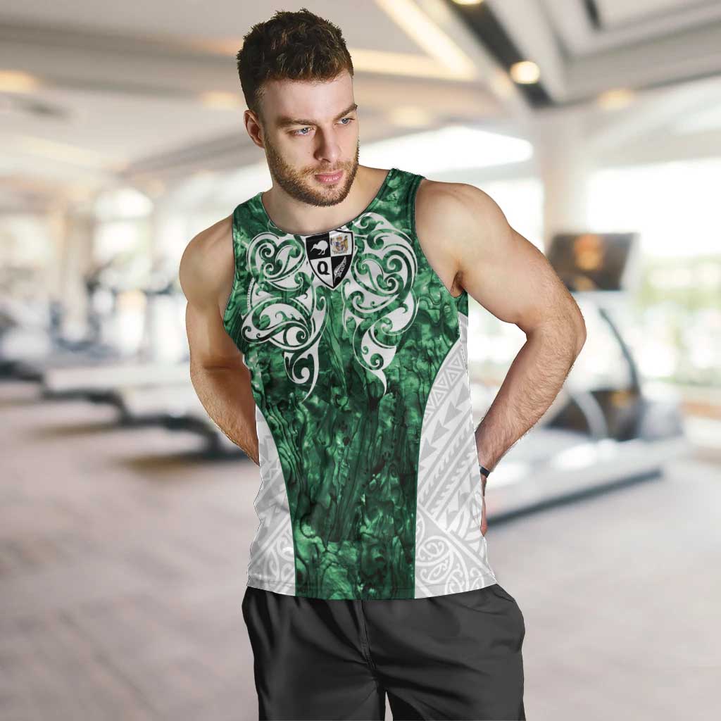 Queensland Maori Kiwi Personalised Men Tank Top Kikirangi Papua Shell Maori Tribal Tattoo