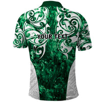 Queensland Maori Kiwi Personalised Polo Shirt Kikirangi Papua Shell Maori Tribal Tattoo