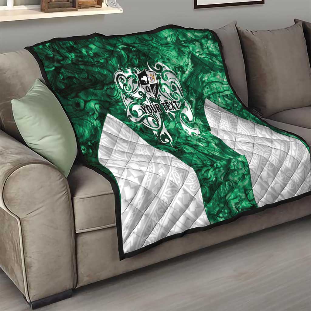 Queensland Maori Kiwi Personalised Quilt Kikirangi Papua Shell Maori Tribal Tattoo