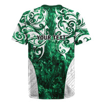 Queensland Maori Kiwi Personalised Rugby Jersey Kikirangi Papua Shell Maori Tribal Tattoo