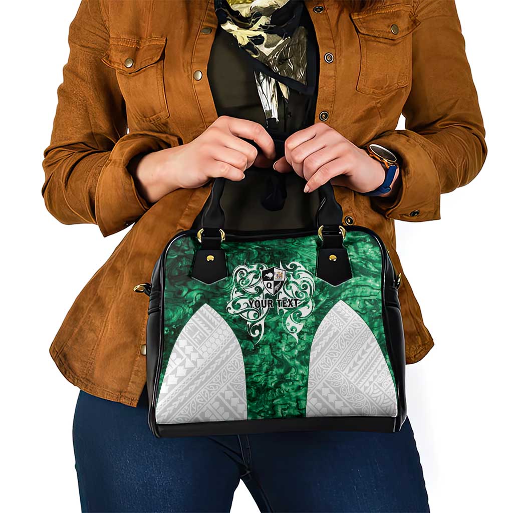 Queensland Maori Kiwi Personalised Shoulder Handbag Kikirangi Papua Shell Maori Tribal Tattoo