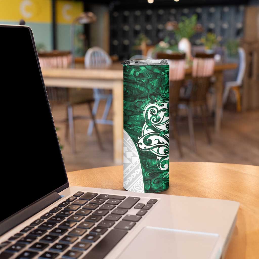 Queensland Maori Kiwi Personalised Skinny Tumbler Kikirangi Papua Shell Maori Tribal Tattoo