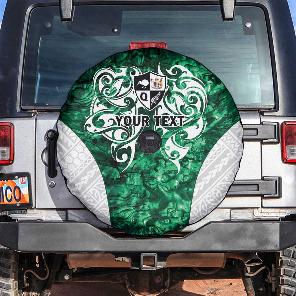 Queensland Maori Kiwi Personalised Spare Tire Cover Kikirangi Papua Shell Maori Tribal Tattoo