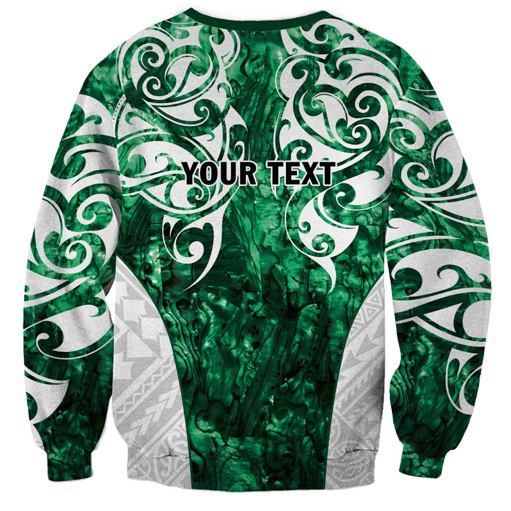 Queensland Maori Kiwi Personalised Sweatshirt Kikirangi Papua Shell Maori Tribal Tattoo