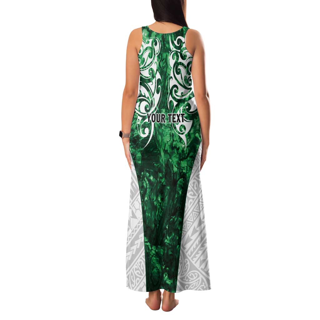 Queensland Maori Kiwi Personalised Tank Maxi Dress Kikirangi Papua Shell Maori Tribal Tattoo