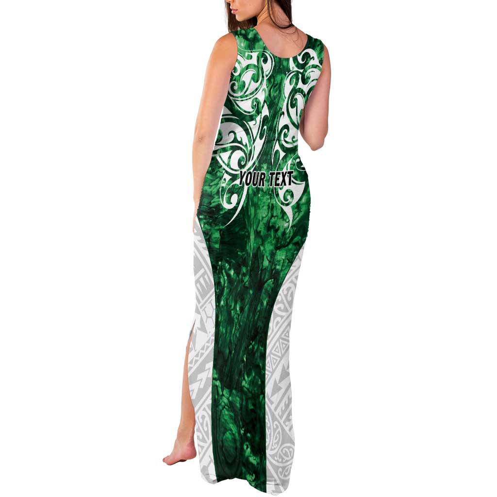 Queensland Maori Kiwi Personalised Tank Maxi Dress Kikirangi Papua Shell Maori Tribal Tattoo