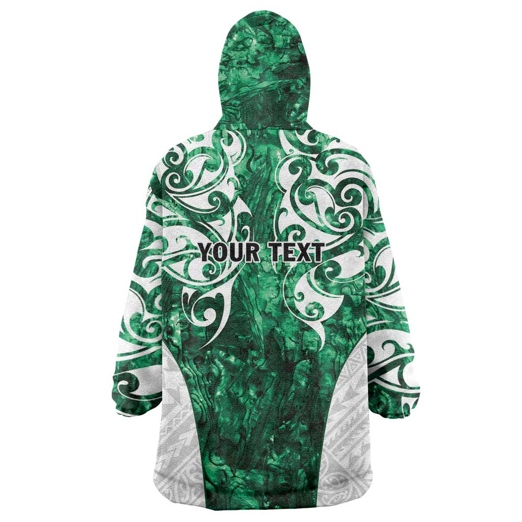 Queensland Maori Kiwi Personalised Wearable Blanket Hoodie Kikirangi Papua Shell Maori Tribal Tattoo
