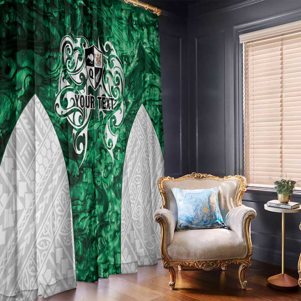 Queensland Maori Kiwi Personalised Window Curtain Kikirangi Papua Shell Maori Tribal Tattoo
