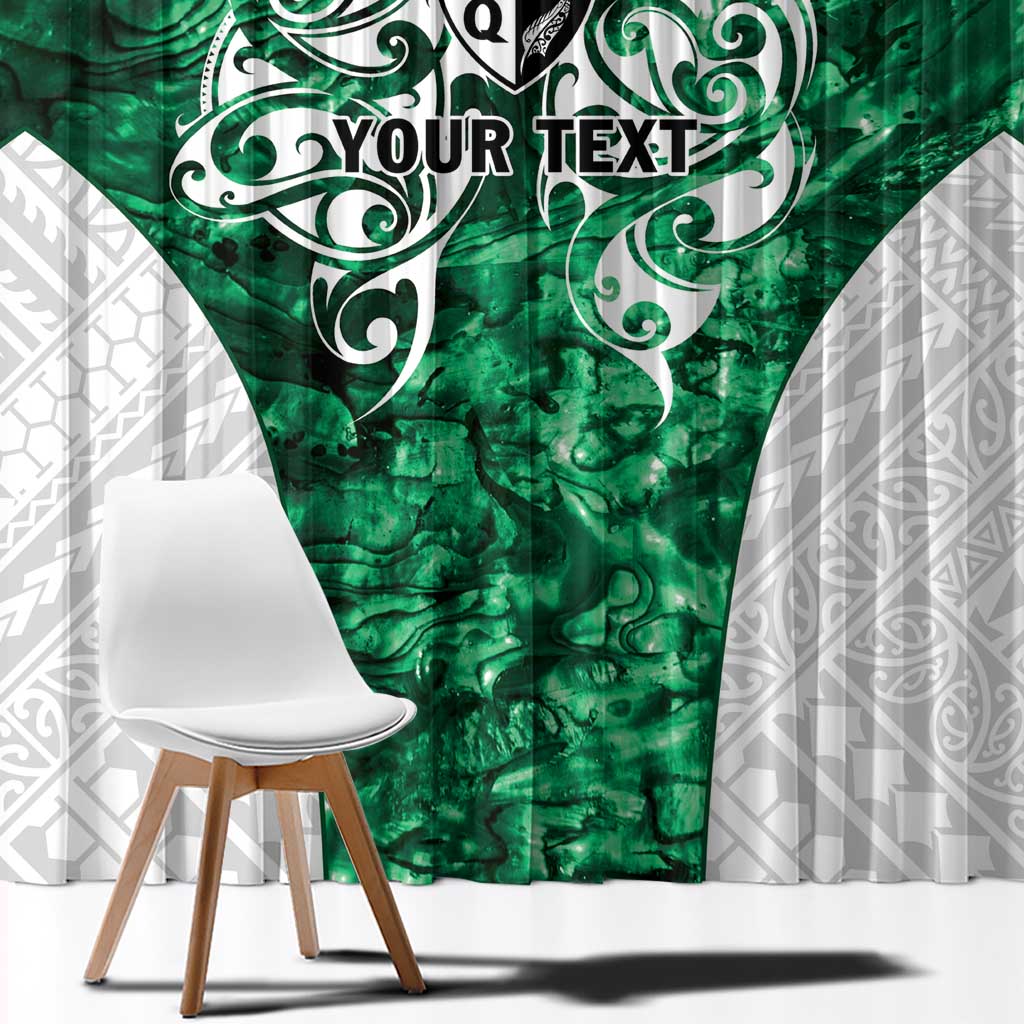Queensland Maori Kiwi Personalised Window Curtain Kikirangi Papua Shell Maori Tribal Tattoo