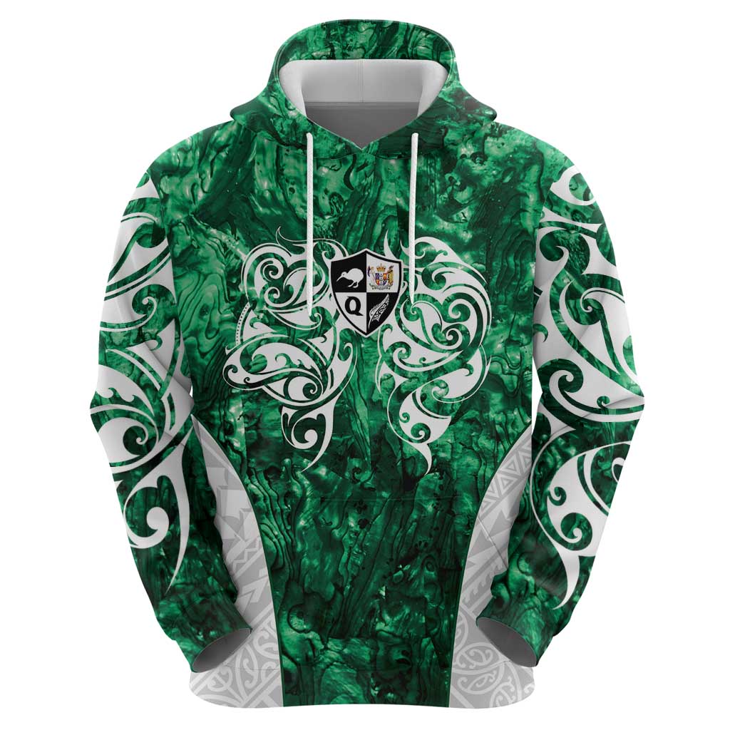 Queensland Maori Kiwi Personalised Zip Hoodie Kikirangi Papua Shell Maori Tribal Tattoo