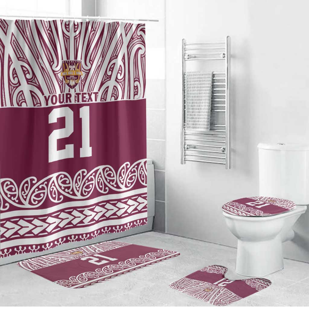 Queensland Maori Nga Hau E Wha Custom Bathroom Set Polynesian Maori Tribal Pattern - Polynesian Pride