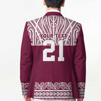 Queensland Maori Nga Hau E Wha Custom Blazer Polynesian Maori Tribal Pattern - Polynesian Pride