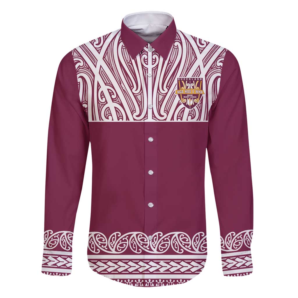 Queensland Maori Nga Hau E Wha Custom Family Matching Tank Maxi Dress and Hawaiian Shirt Polynesian Maori Tribal Pattern