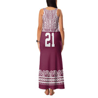 Queensland Maori Nga Hau E Wha Custom Family Matching Tank Maxi Dress and Hawaiian Shirt Polynesian Maori Tribal Pattern