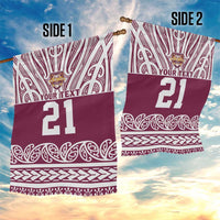 Queensland Maori Nga Hau E Wha Custom Garden Flag Polynesian Maori Tribal Pattern