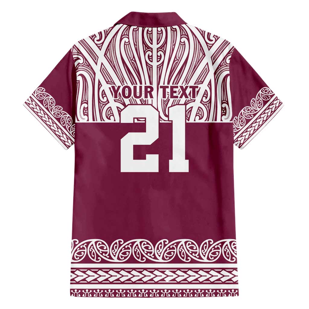 Queensland Maori Nga Hau E Wha Custom Hawaiian Shirt Polynesian Maori Tribal Pattern