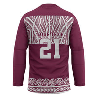 Queensland Maori Nga Hau E Wha Custom Hockey Jersey Polynesian Maori Tribal Pattern - Polynesian Pride