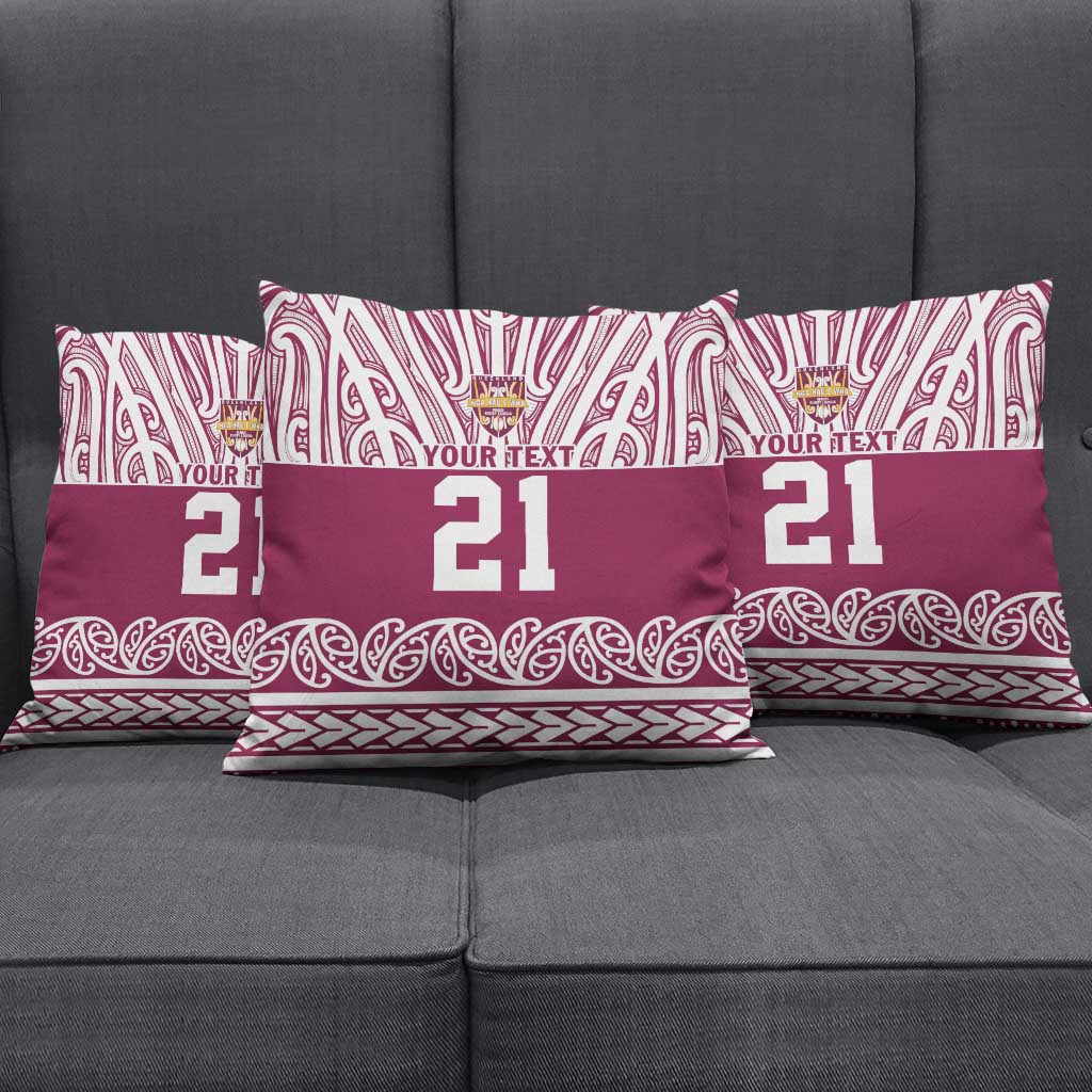 Queensland Maori Nga Hau E Wha Custom Pillow Cover Polynesian Maori Tribal Pattern - Polynesian Pride