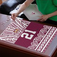 Queensland Maori Nga Hau E Wha Custom Puzzle Polynesian Maori Tribal Pattern - Polynesian Pride
