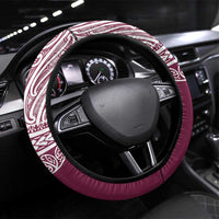 Queensland Maori Nga Hau E Wha Steering Wheel Cover Polynesian Maori Tribal Pattern