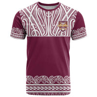 Queensland Maori Nga Hau E Wha Custom T Shirt Polynesian Maori Tribal Pattern