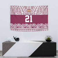 Queensland Maori Nga Hau E Wha Custom Tapestry Polynesian Maori Tribal Pattern