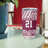 Queensland Maori Nga Hau E Wha Custom Tumbler Cup Polynesian Maori Tribal Pattern LT9 - Polynesian Pride