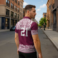 Queensland Maori Nga Hau E Wha Custom Zipper Polo Shirt Polynesian Maori Tribal Pattern LT9 - Polynesian Pride