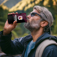 Queensland Papua New Guinea Custom 4 in 1 Can Cooler Tumbler All Black Pacific PNG Tribal Style