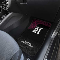Queensland Papua New Guinea Custom Car Mats All Black Pacific PNG Tribal Style