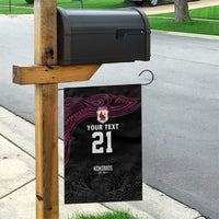 Queensland Papua New Guinea Custom Garden Flag All Black Pacific PNG Tribal Style