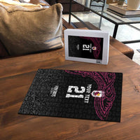 Queensland Papua New Guinea Custom Puzzle All Black Pacific PNG Tribal Style LT9 - Polynesian Pride