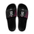 Queensland Papua New Guinea Custom Slide Sandals All Black Pacific PNG Tribal Style - Polynesian Pride